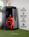 SaunaBox® Pulse PRO: Infrared Sauna with Red-light Therapy