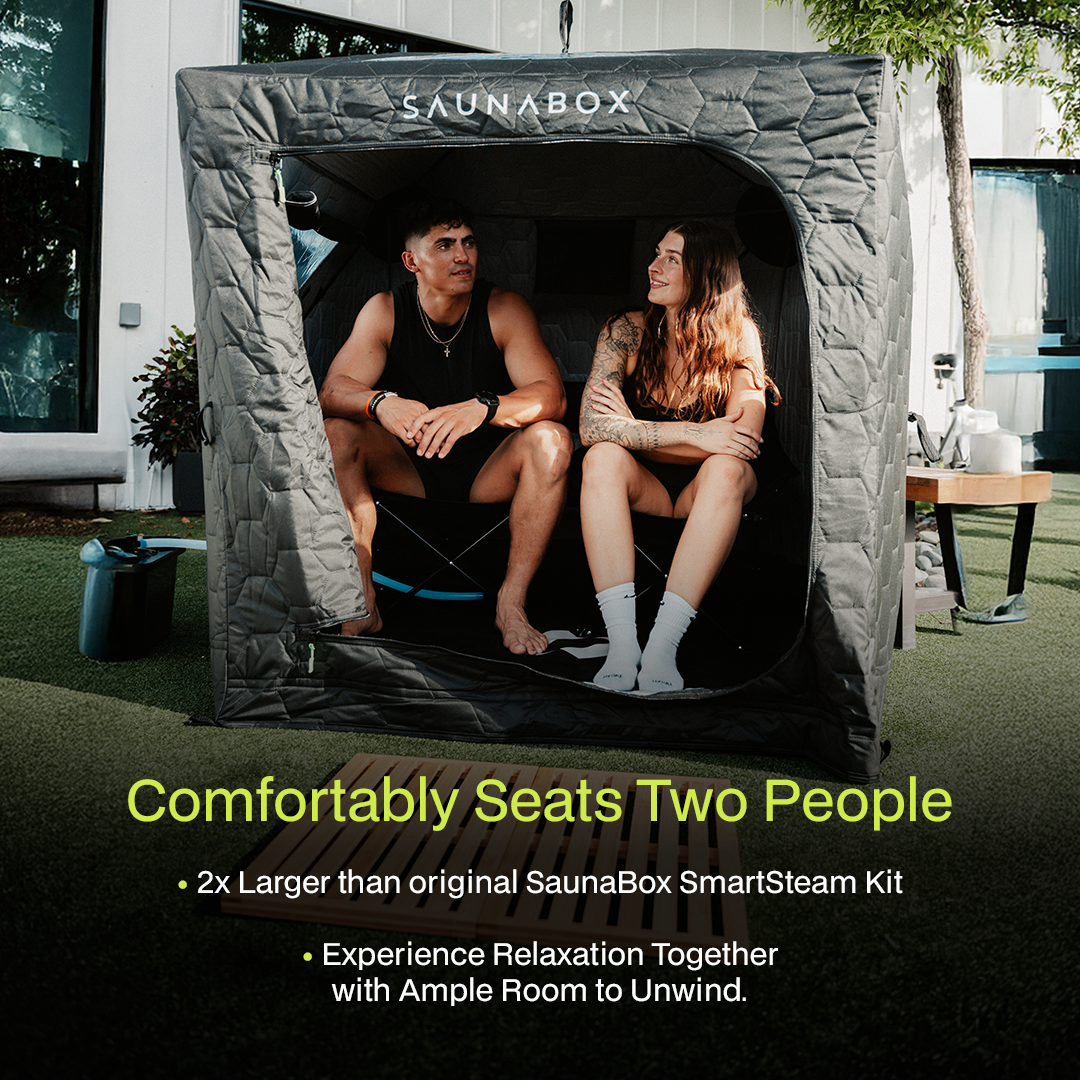 SaunaBox® SmartSteam XL with Red Light Therapy