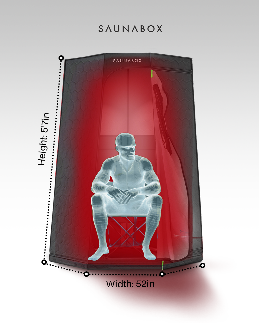 SaunaBox® Pulse PRO: Infrared Sauna with Red-light Therapy