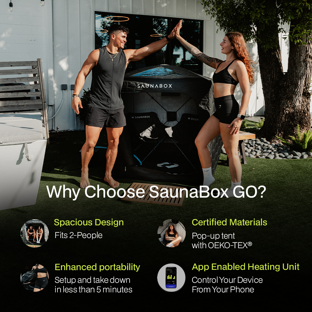 SaunaBox® SmartSteam XL with Red Light Therapy