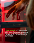 SaunaBoxยฎ Solara: 1-Person Full Spectrum Infrared Sauna