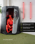 SaunaBox® Pulse PRO: Infrared Sauna with Red-light Therapy