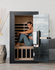 SaunaBoxยฎ Solara: 1-Person Full Spectrum Infrared Sauna