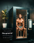 SaunaBoxยฎ Solara: 1-Person Full Spectrum Infrared Sauna