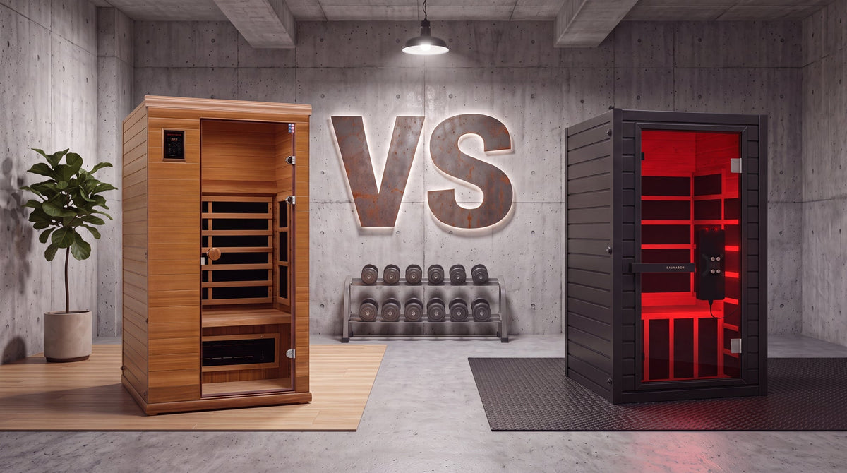 SaunaBox Solara vs Health Mate Renew 1
