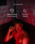 SaunaBox® Pulse Pro: Infrared Sauna with Red-light Therapy