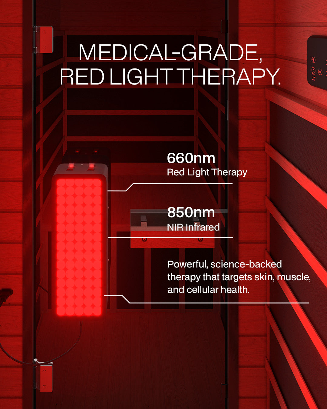 SaunaBox® Solara: Full Spectrum Infrared Sauna