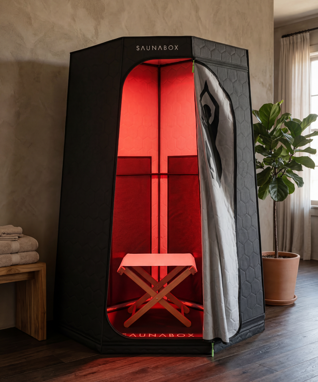 SaunaBox® Pulse PRO: Infrared Sauna with Red-light Therapy
