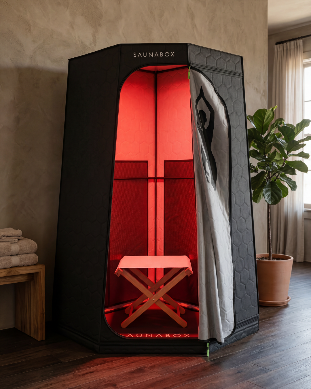 SaunaBox® Pulse PRO: Infrared Sauna with Red-light Therapy