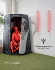 SaunaBox® Pulse Pro: Infrared Sauna with Red-light Therapy