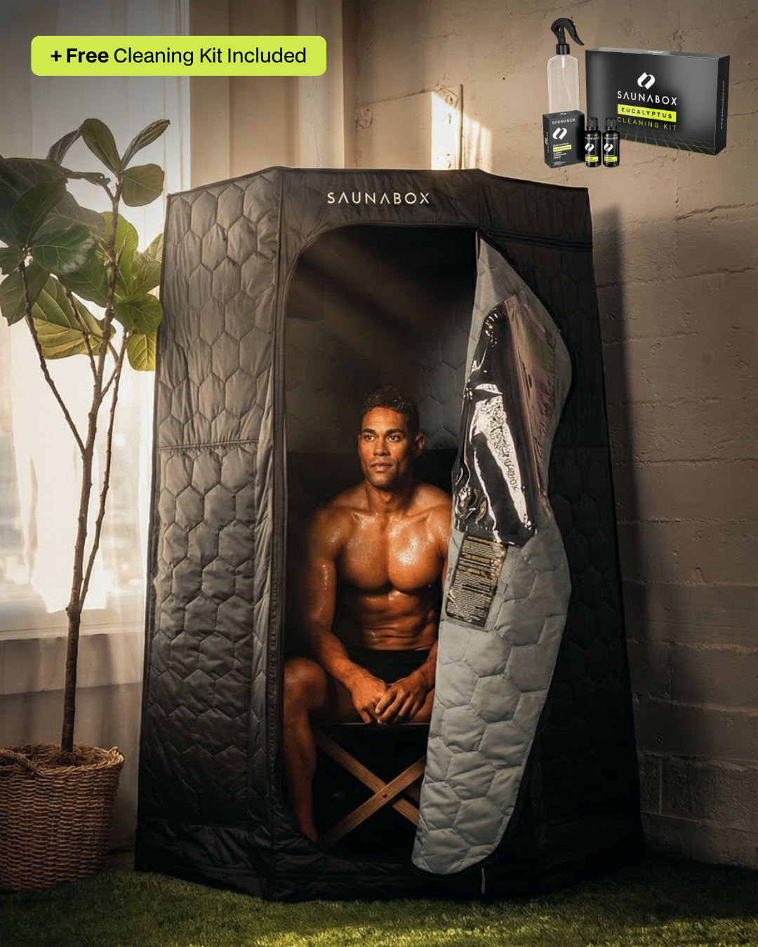 Saunabox Pulse Pro Portable Infrared Sauna with Red Light