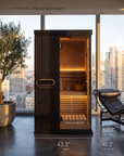 SaunaBox® Forge Indoor 1-Person: Traditional Finnish Sauna