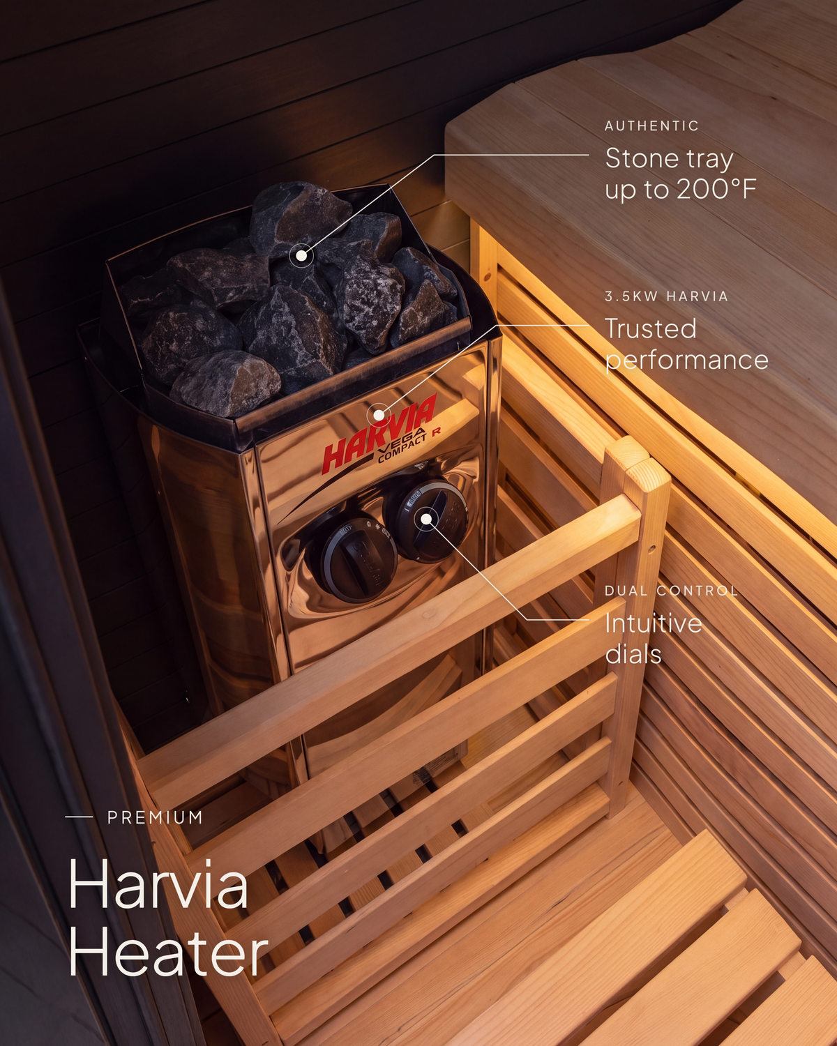 SaunaBox® Forge Indoor 1-Person: Traditional Finnish Sauna