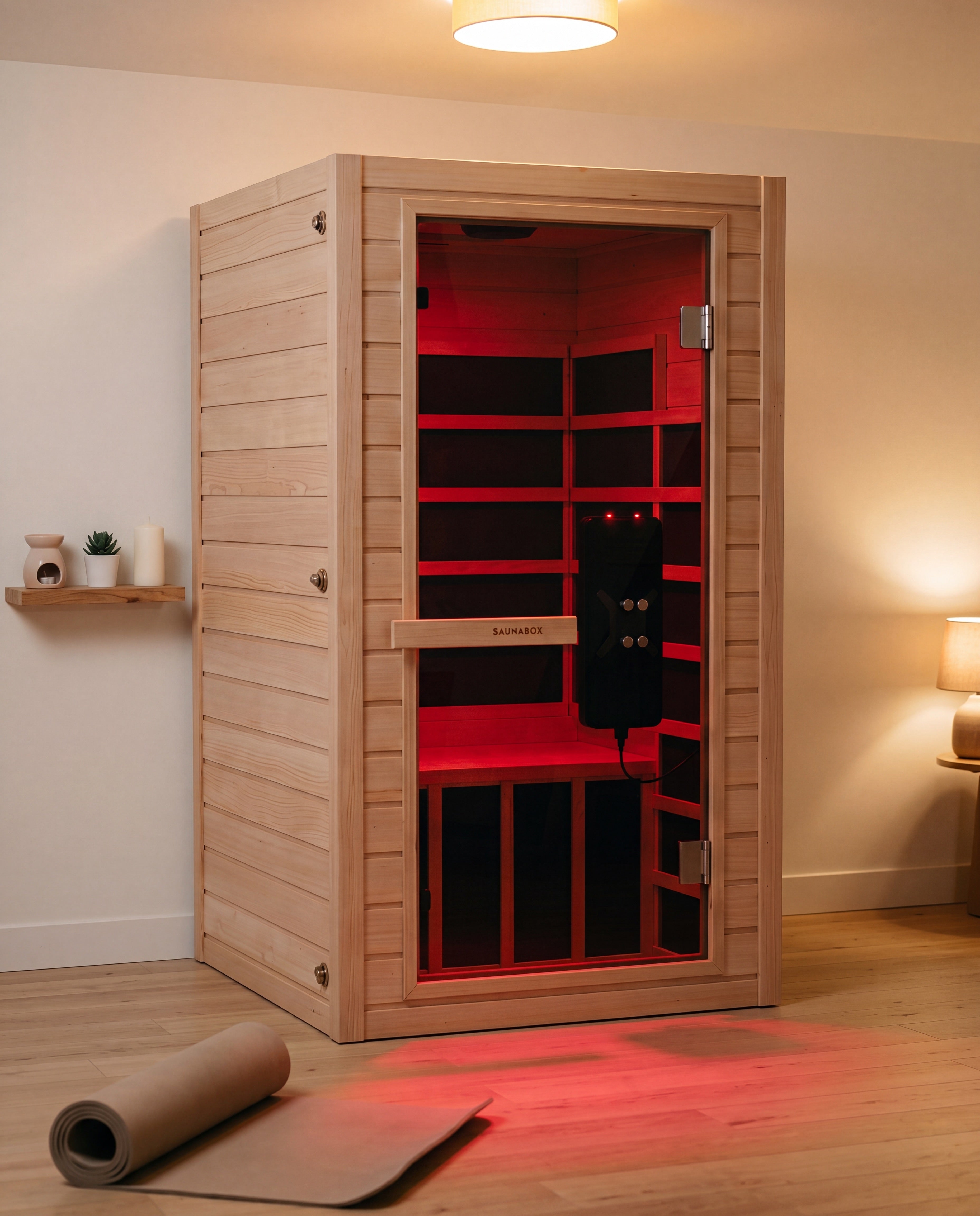 SaunaBox® Solara: 1-Person Full Spectrum Infrared Sauna