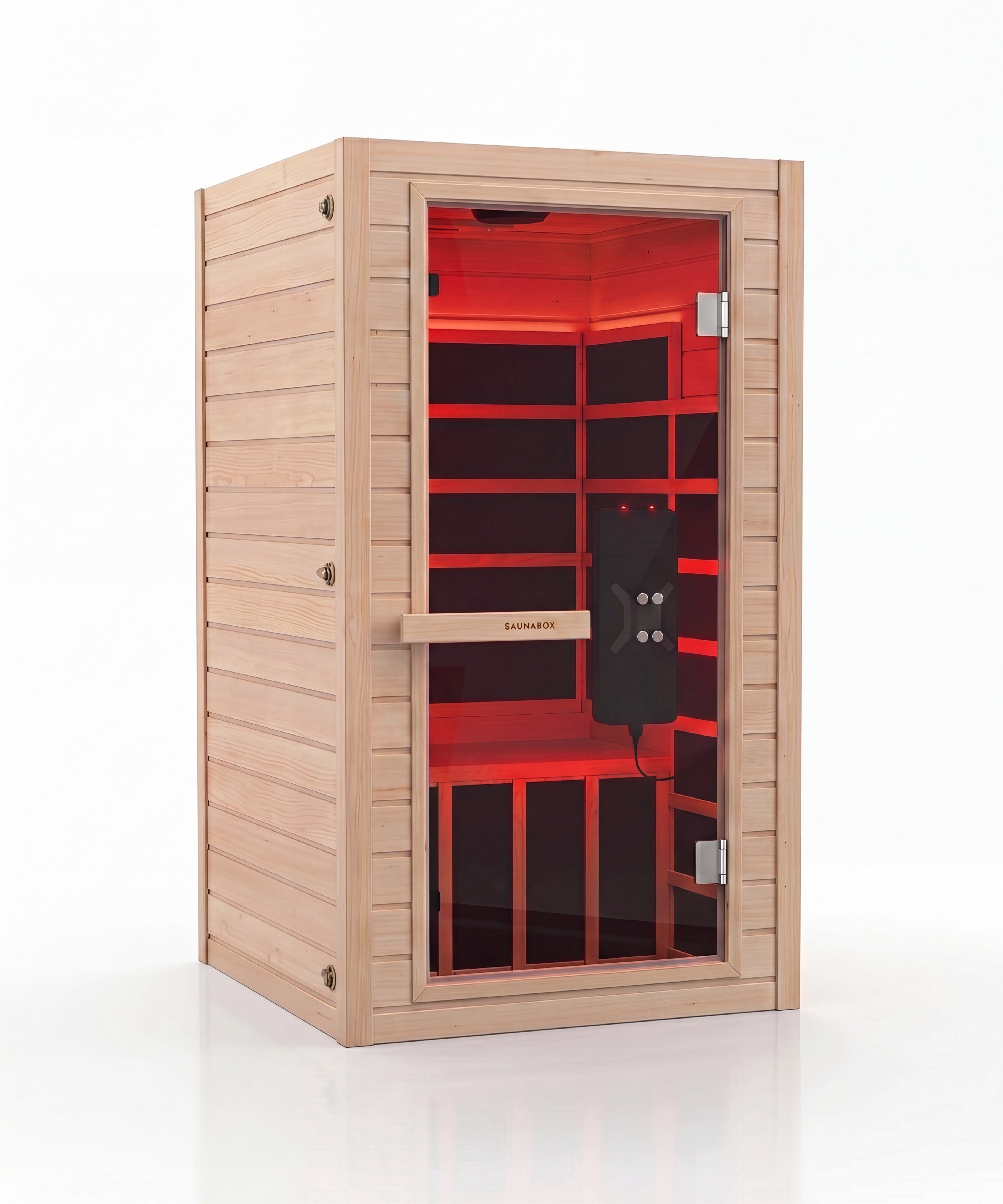 SaunaBox® Solara: 1-Person Full Spectrum Infrared Sauna
