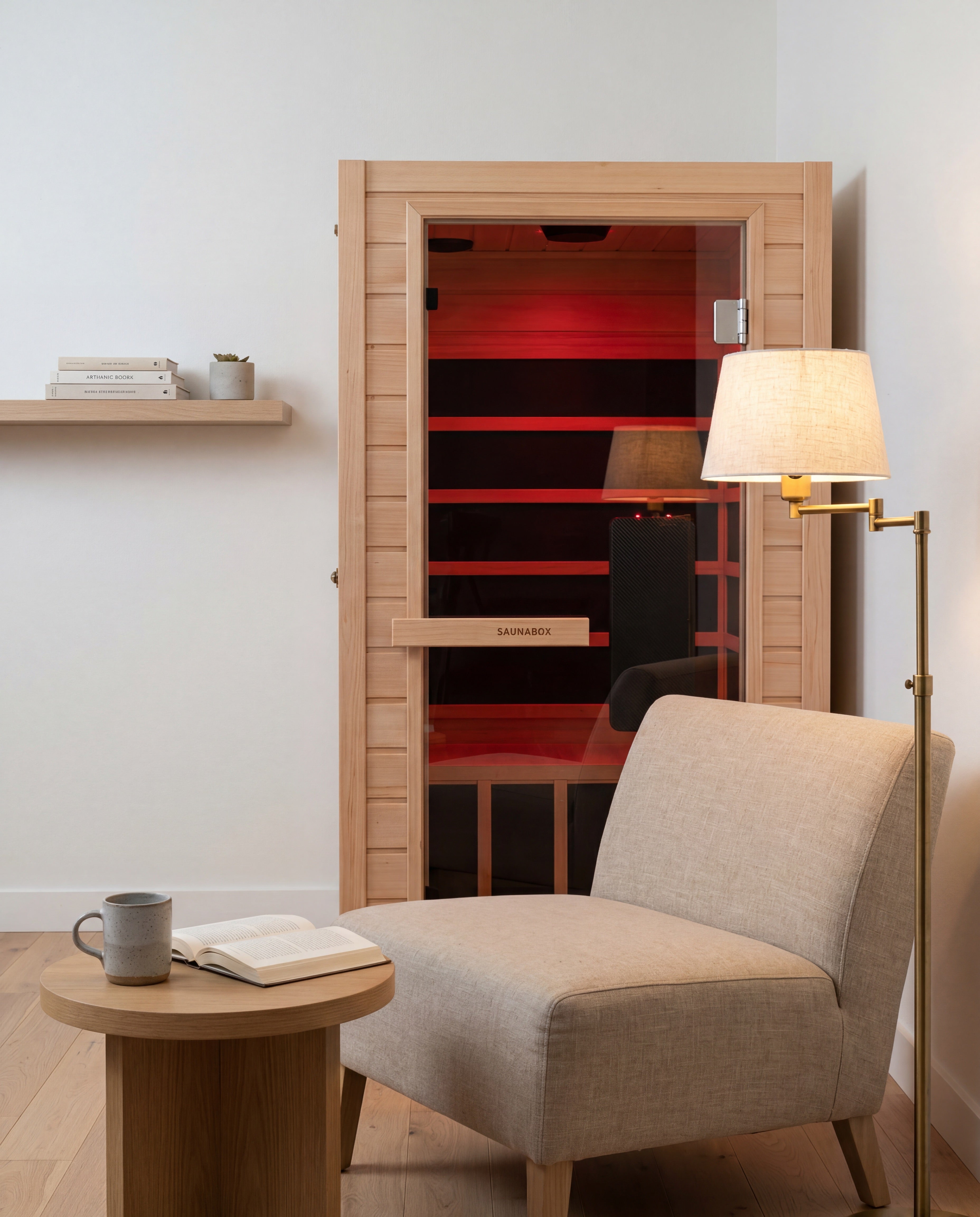 SaunaBox® Solara: 1-Person Full Spectrum Infrared Sauna