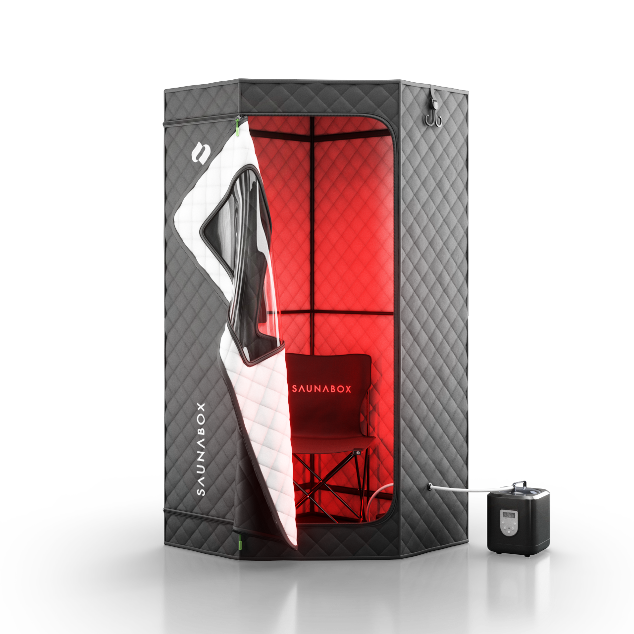 SaunaBox® SmartSteam Pro With Red-Light Therapy