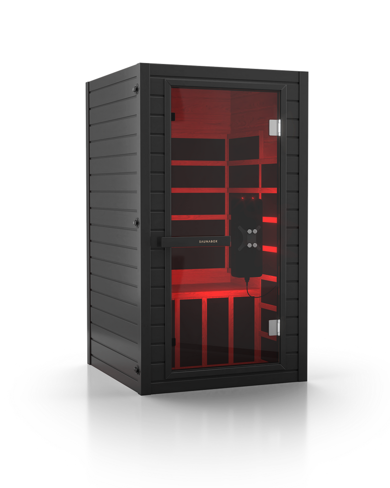 SaunaBox® Solara: 1-Person Full Spectrum Infrared Sauna
