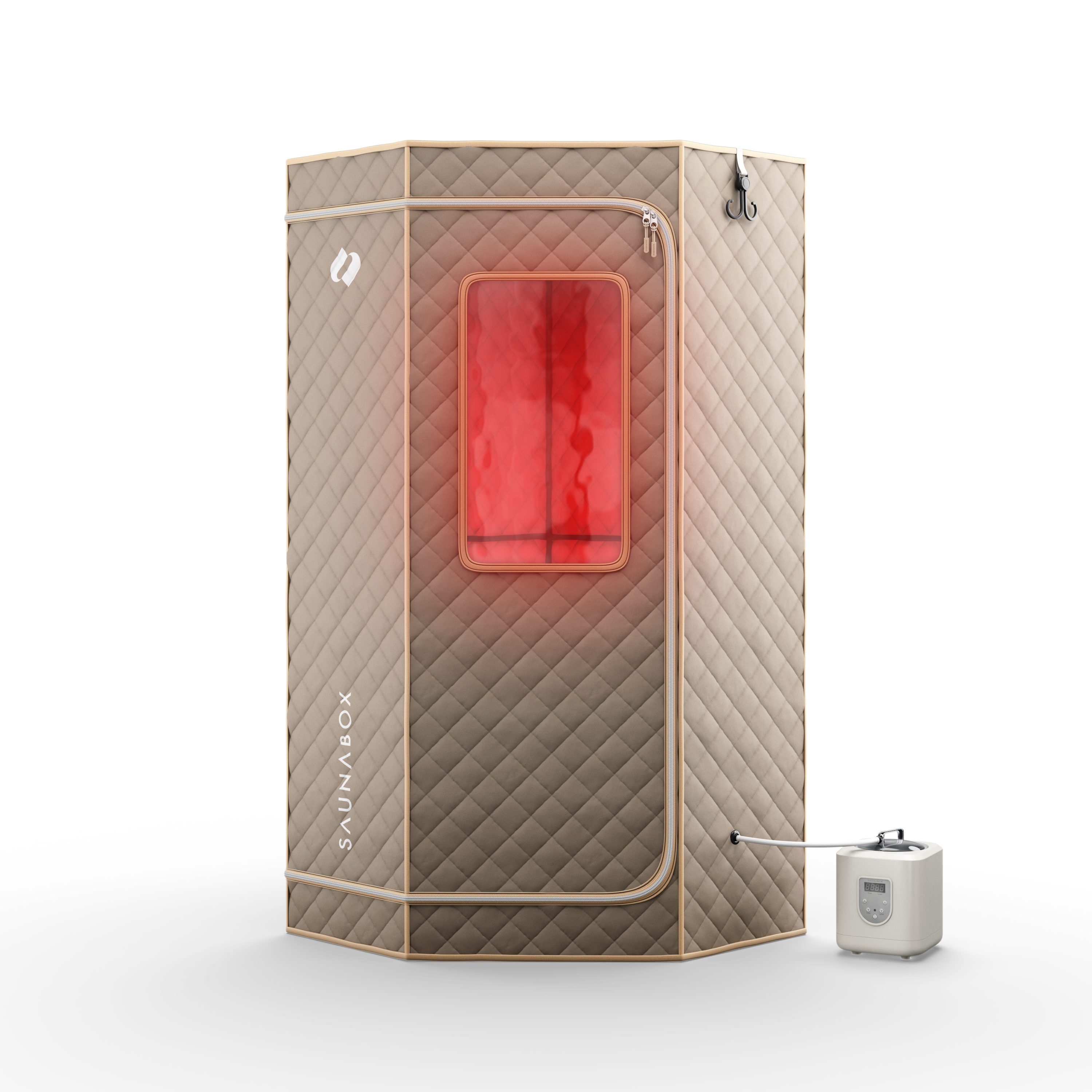SaunaBox® SmartSteam Pro With Red-Light Therapy