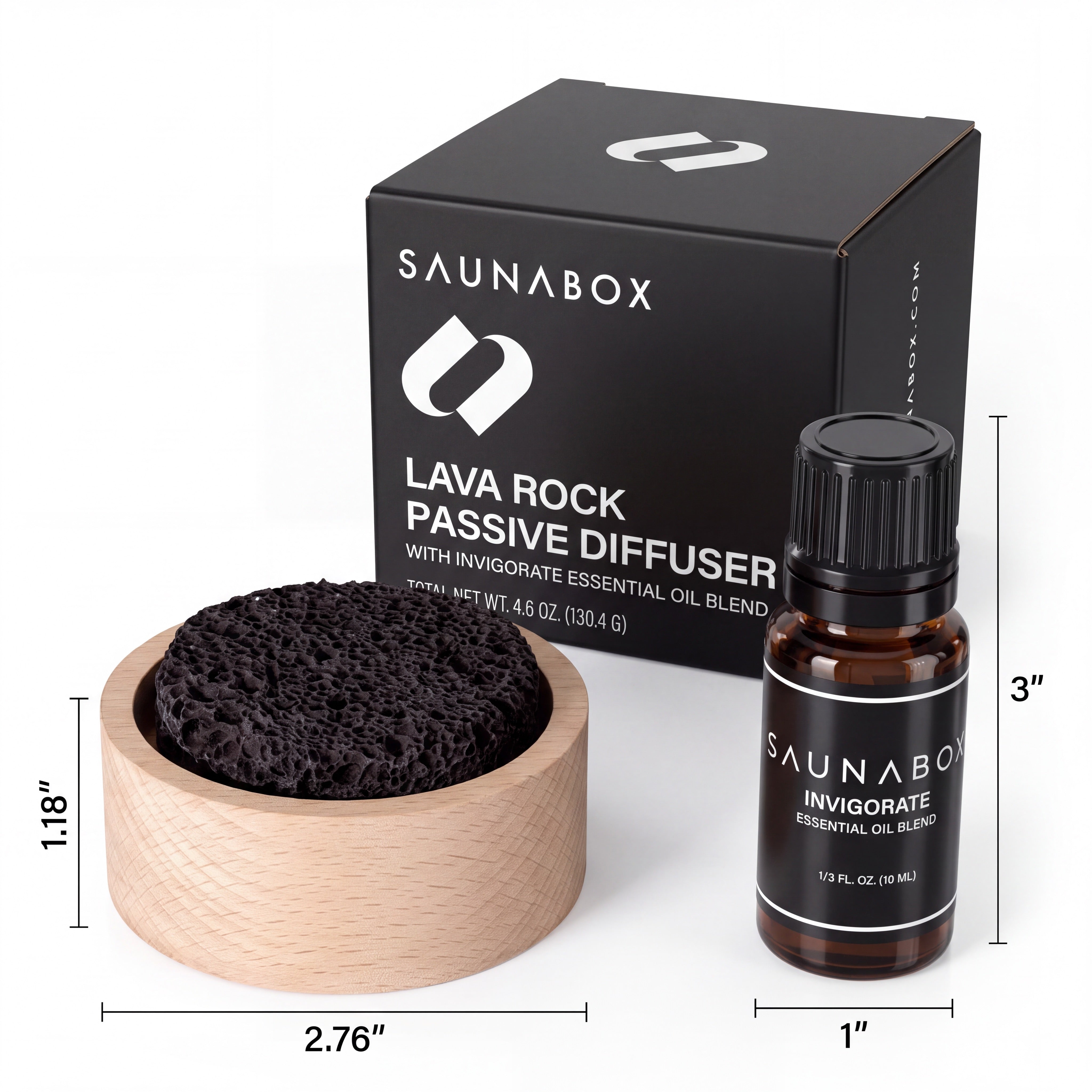 Saunabox Lava Rock with Invigorate Blend