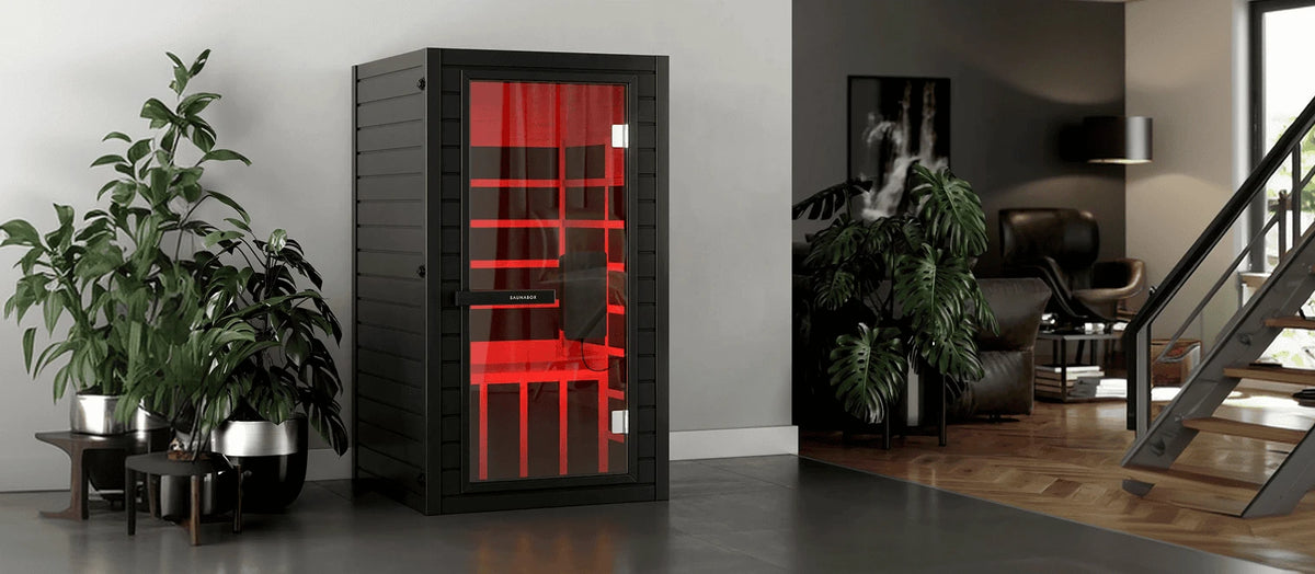 SaunaBox® Solara: 1-Person Full Spectrum Infrared Sauna