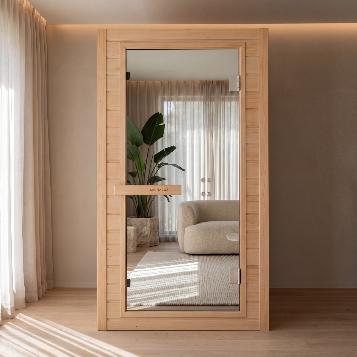 SaunaBox® Solara: 1-Person Full Spectrum Infrared Sauna