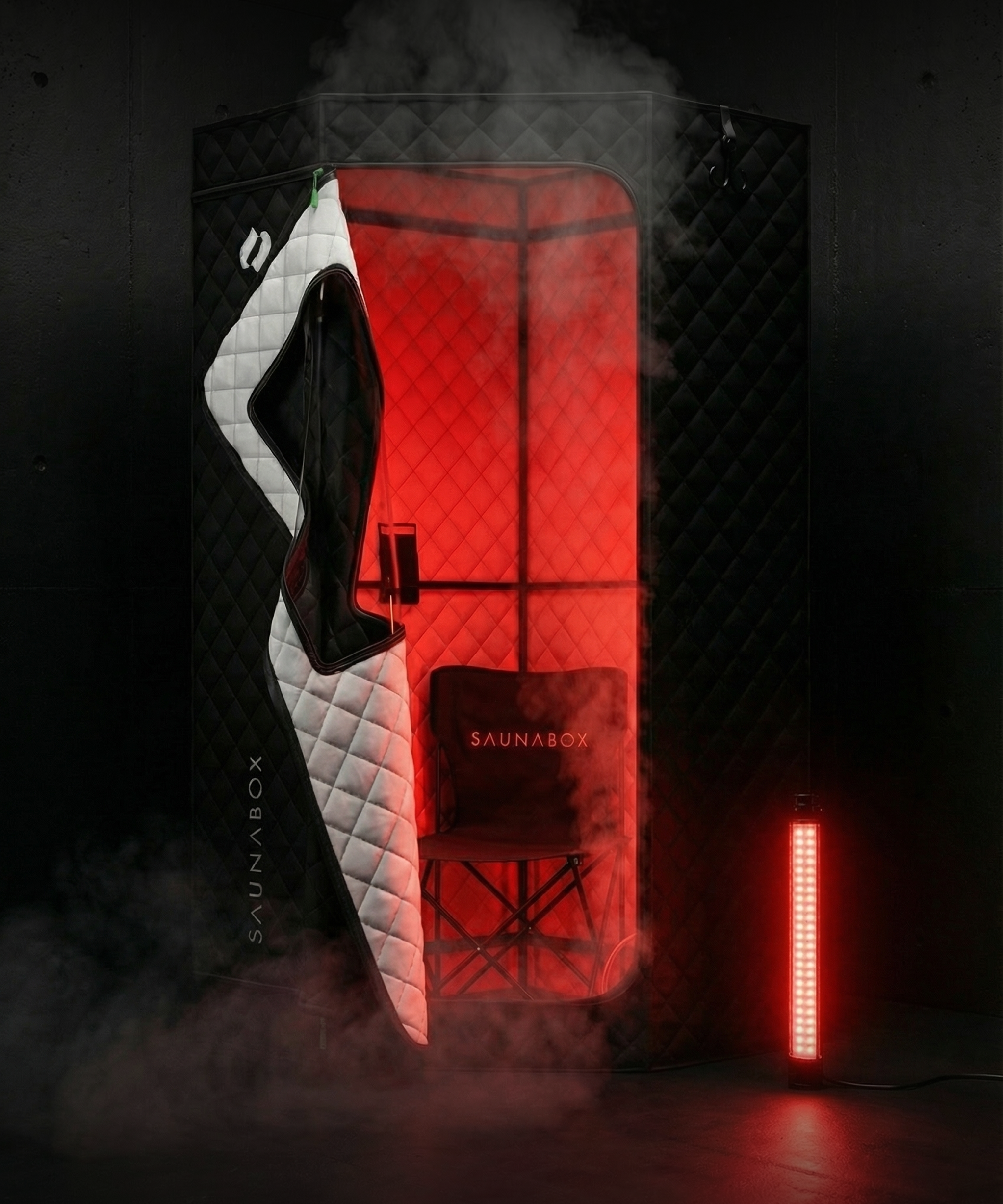 SaunaBox® SmartSteam Pro With Red-Light Therapy