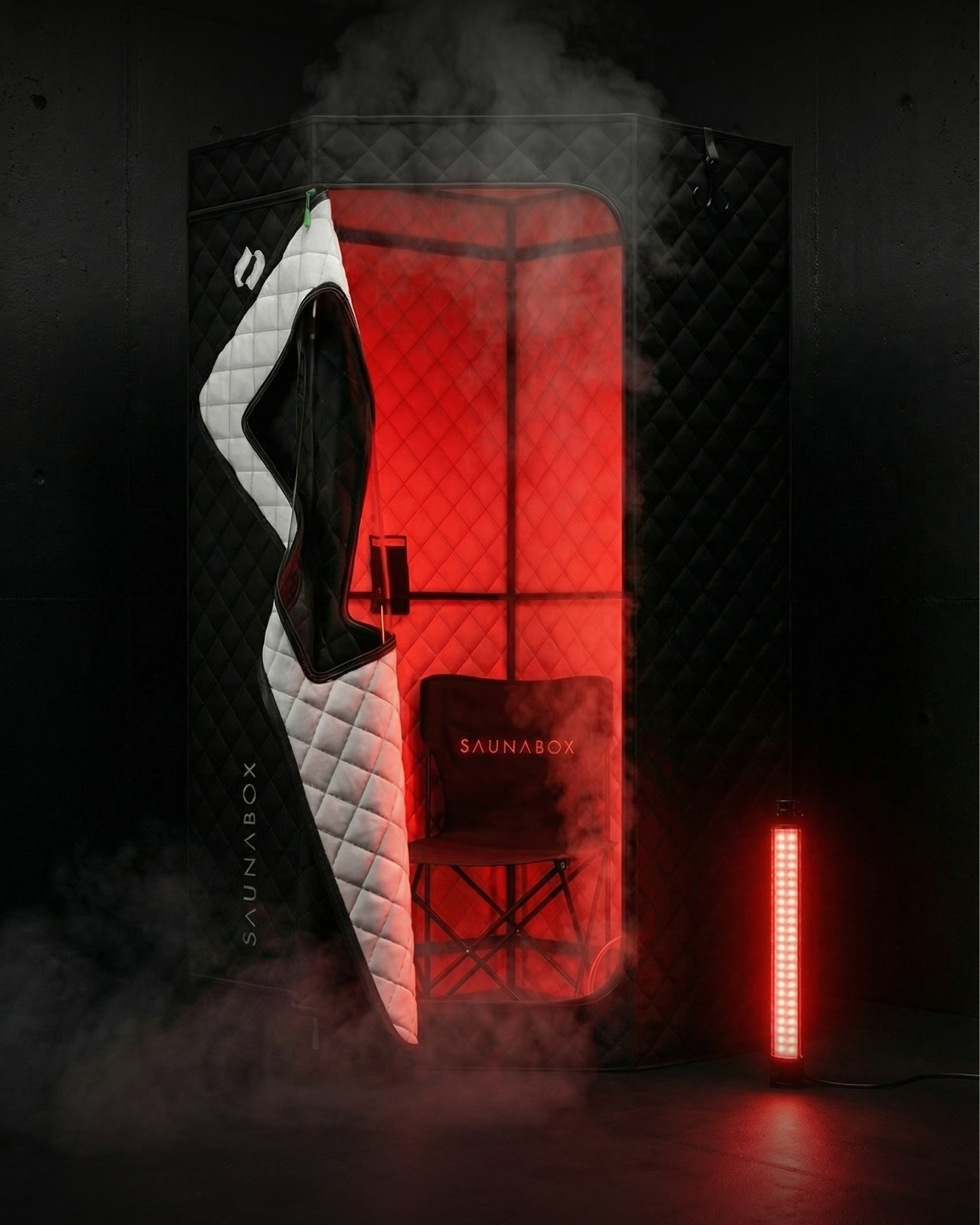 SaunaBox® SmartSteam Pro With Red-Light Therapy