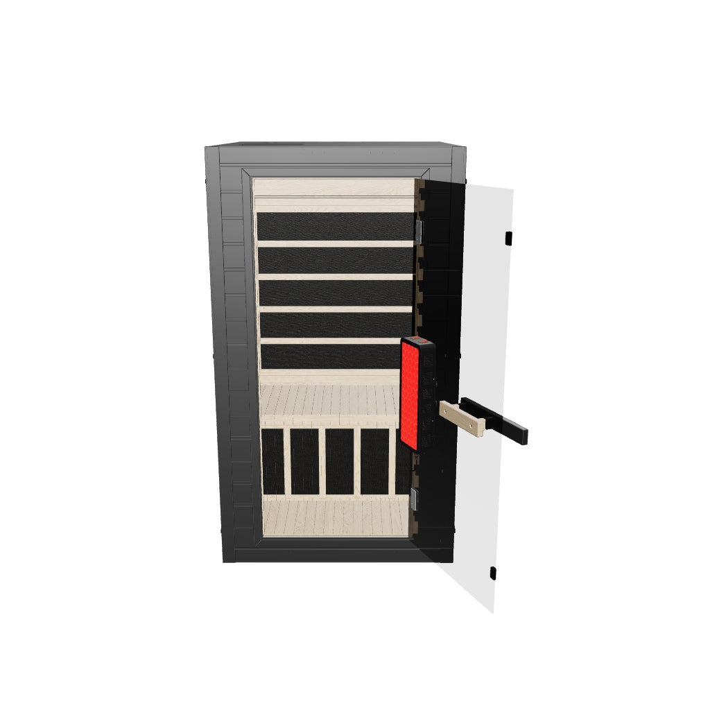 SaunaBox® Solara: 1-Person Full Spectrum Infrared Sauna