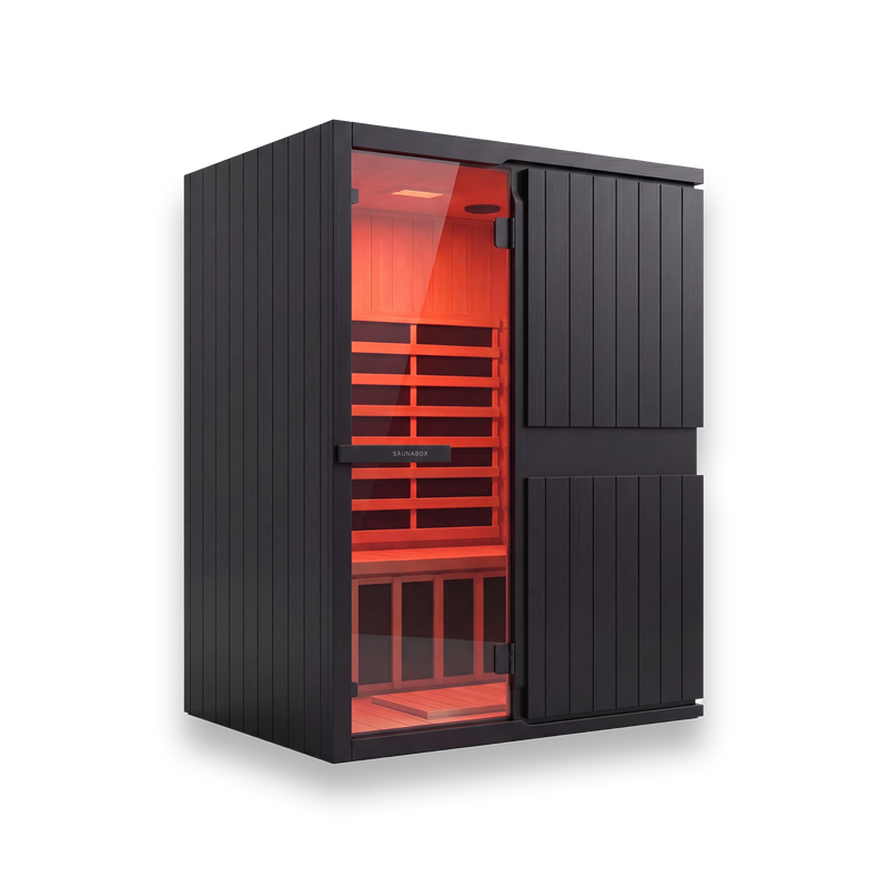 SaunaBox® Solara 2-Person: Full Spectrum Infrared Sauna